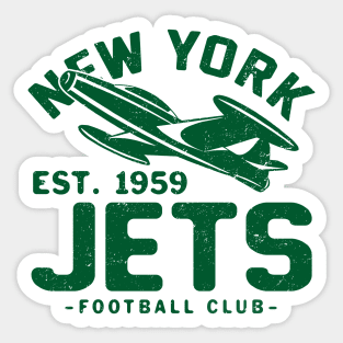 Vintage New York Jets 1 by Buck Tee Sticker